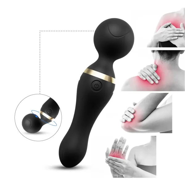 FREEZA 360° Açılı Magic Wand Massager Çok Sessiz Masaj Aleti