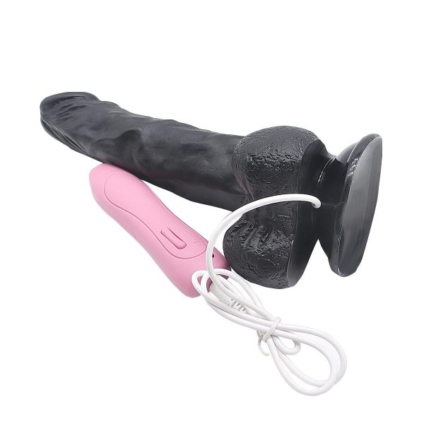 LIFELIKE VIBE Ultra Yumuşak Dokulu Titreşimli ve Rotasyonlu Realistik Vibratör Zenci Penis 24 CM - Görsel 4