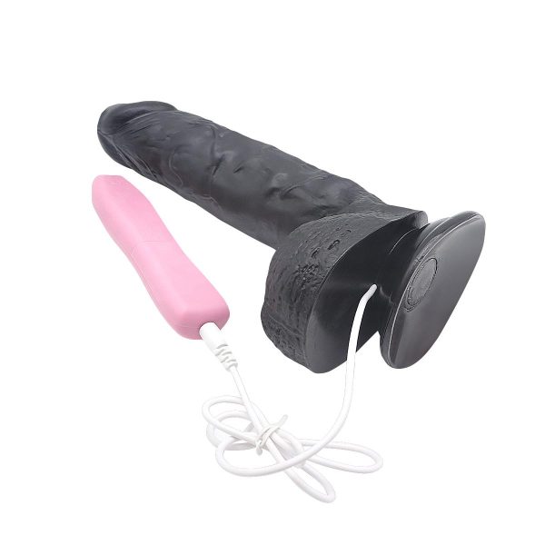 LIFELIKE VIBE Ultra Yumuşak Dokulu Titreşimli ve Rotasyonlu Realistik Vibratör Zenci Penis 23 CM - Görsel 3