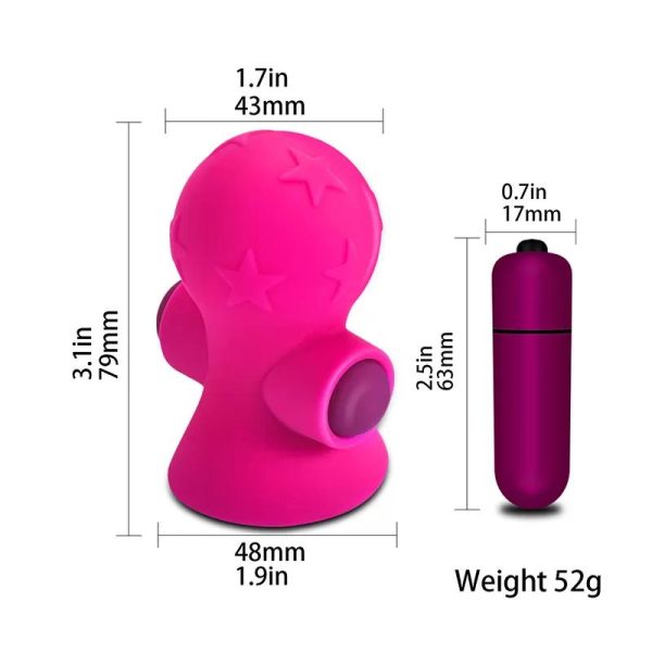 PINCH Emişli ve Güçlü Titreşimli Vajina ve Göğüs Ucu Uyarıcı Vibratör - Görsel 5