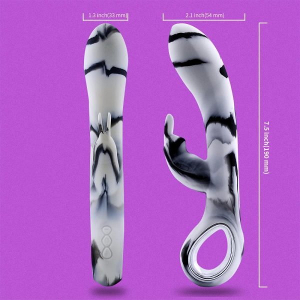 ZERA Tutma Aparatlı Klitoris ve G-Spot Uyarıcı 2 in 1 Rabbit Vibratör - Görsel 3