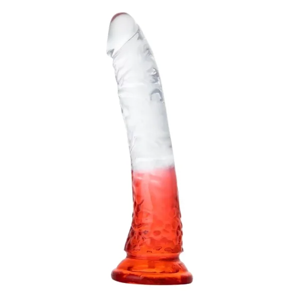 MYST COLOR Dildo Realistik Jel Dokuda Testissiz Ultra Yumuşak Şeffaf Mor - Pembe - Kırmızı Yapay Penis