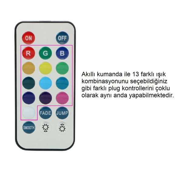 Uzaktan Kumandalı Led Işıklı Orta Boy Çelik Anal Plug - Görsel 7