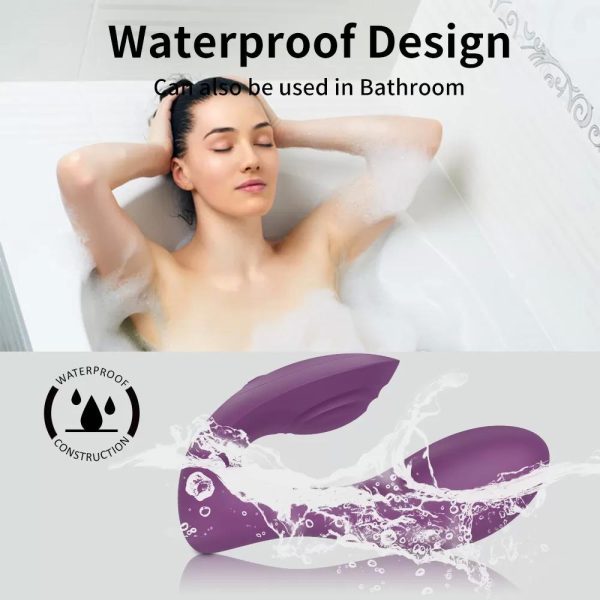 VERA Kablosuz Kumandalı Klitoris ve G Spot Uyarıcı Isıtmalı Giyilebilir Vibratör - Mor - Görsel 6