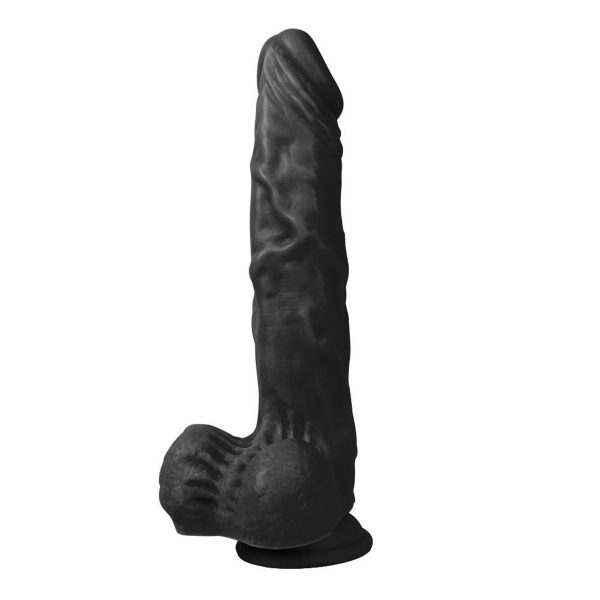 21 cm Titreşimli Gerçekçi Silikon Vantuzlu Zenci Penis - XSword - Görsel 3