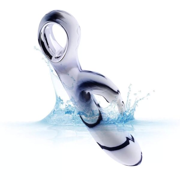 ZERA Tutma Aparatlı Klitoris ve G-Spot Uyarıcı 2 in 1 Rabbit Vibratör - Görsel 5