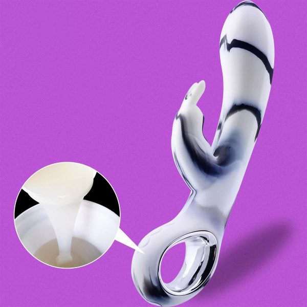 ZERA Tutma Aparatlı Klitoris ve G-Spot Uyarıcı 2 in 1 Rabbit Vibratör - Görsel 7