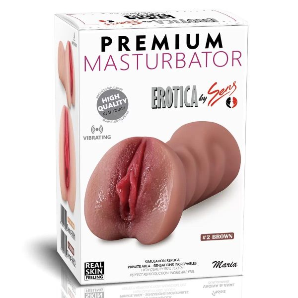 Premium Masturbator Maria - Realistik Dokulu Melez Titreşimli Suni Vajina - Görsel 2