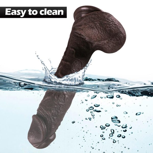 Master Perfection Dildo Frank - Isıtmalı İleri Geri Hareketli ve Rotasyonlu Gerçekçi Damarlı Zenci Yapay Penis Vibrator - Görsel 9