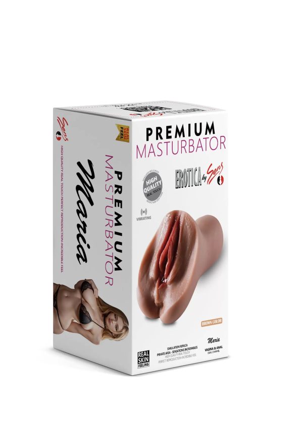 Premium Masturbator Maria - Realistik Dokulu Melez Anal Vajinal 2 in 1 Titreşimli Suni Vajina - Görsel 2