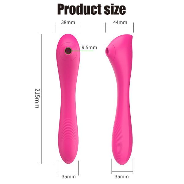 Otomatik Isıtmalı Kıkırdaklı Bükülebilir Klitoris Emiş Güçlü ve G-Spot Uyarıcı Titreşimli 2 in 1 Vibratör - Görsel 8