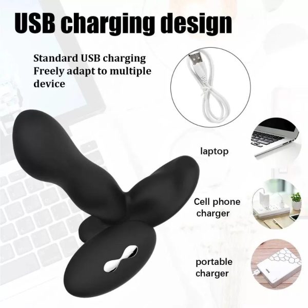 VISION Kablosuz Kumandalı Klitoris ve G-Spot Uyarıcı Külot İçi Giyilebilir 2 in 1 Vibratör - Siyah - Görsel 4