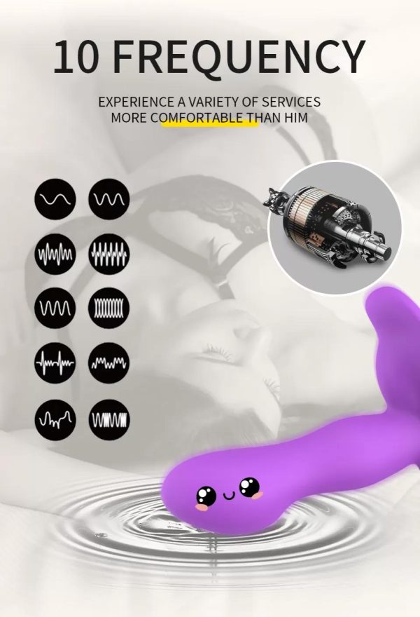 VISION Kablosuz Kumandalı Klitoris ve G-Spot Uyarıcı Külot İçi Giyilebilir 2 in 1 Vibratör - Siyah - Görsel 7