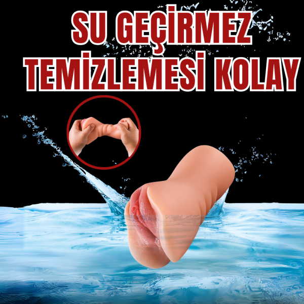 Premium Masturbator Candice - Realistik Dokulu Anal Vajinal 2 in 1 Titreşimli Suni Vajina - Görsel 5