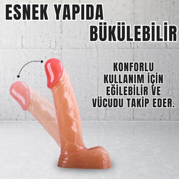 UNIQUE Realistik Dokuda Mini Dildo Gerçekçi Yapay Penis 12 CM - Görsel 3
