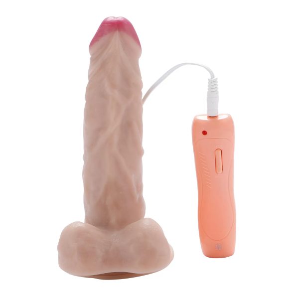 LIFELIKE VIBE Ultra Yumuşak Dokulu Titreşimli ve Rotasyonlu Realistik Vibratör Penis 18 CM - Görsel 2