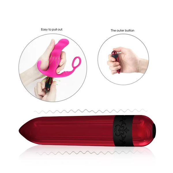ROCKET Usb Şarjlı Güçlü Titreşimli Bullet Mini Vibratör - Görsel 4