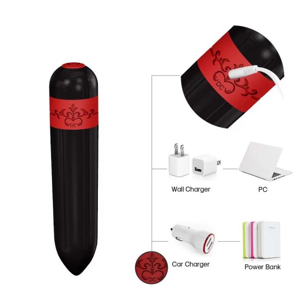 ROCKET Usb Şarjlı Güçlü Titreşimli Bullet Mini Vibratör - Görsel 5
