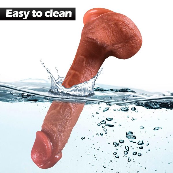 Master Perfection Dildo Frank - Isıtmalı İleri Geri Hareketli ve Rotasyonlu Gerçekçi Damarlı Yapay Penis Vibrator - Görsel 5