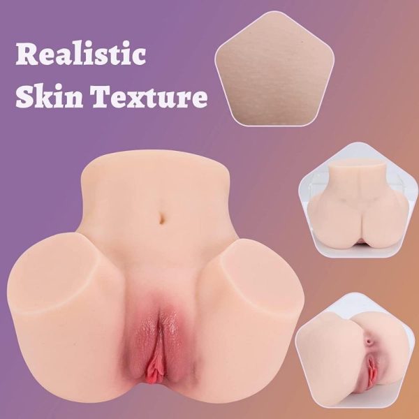 Premium Ass Masturbator Iva - Realistik Anal Vajinal 2 in 1 Titreşimli Suni Kalça Vajina - Görsel 5