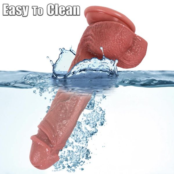 Master Perfection Dildo Jake - Ultra Yumuşak Çift Katmanlı Mavi Damarlı Realistik Yapay Penis (8.1") - Görsel 6