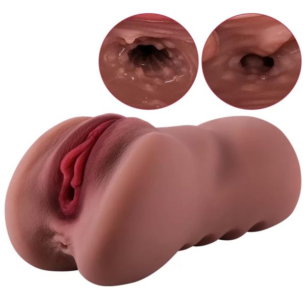Premium Masturbator Natasha - Realistik Dokulu Melez Anal Vajinal 2 in 1 Titreşimli Suni Vajina - Görsel 2