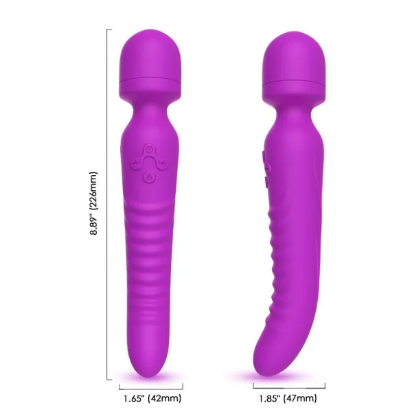 Çift Taraflı Wand Vibratör Mor - Görsel 3