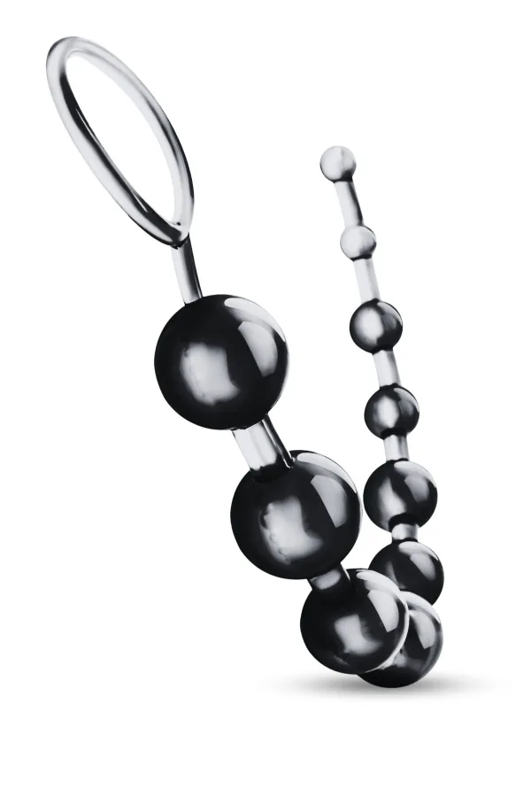 Anal Beads Pull Ring Tutma Halkalı Dereceli Toplar Silikon Mor - Pembe - Siyah Anal Boncuk - Görsel 3