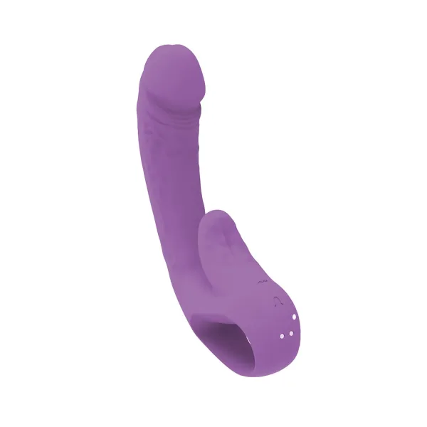 Çift Motorlu Modern Rabbit Vibrator Mor - Pembe - Görsel 2