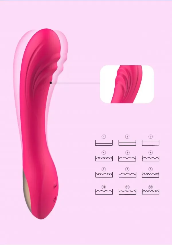 EXTER 12 Titreşim Modlu G-Spot Uyarıcı Dildo Vibratör - Görsel 3