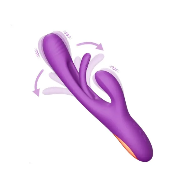 Modern 3 Modlu Rabbit Vibrator Kırmızı - MOR - Görsel 6