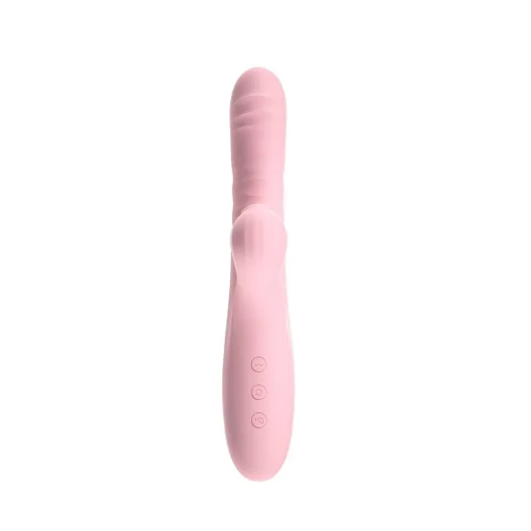 Modern Emişli ve Titreşimli Rabbit Vibratör Pembe - Görsel 3
