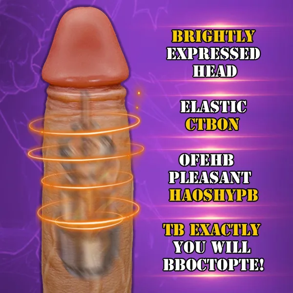 Telefon Kontrollü Hareketli Gerçekçi Dildo Vibratör Esmer - Görsel 4