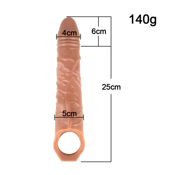 Titreşimli Penis Kılıfı Ten Rengi - Görsel 4