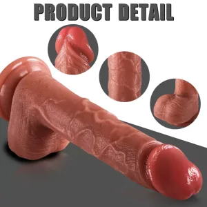 Derek - Isıtmalı İleri Geri Hareketli ve Rotasyonlu Gerçekçi Damarlı Yapay Penis Vibrator