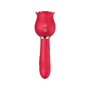 Pembe Tilki Gül Başlıklı Çift Taraflı Emiş Titreşim Vibratörü